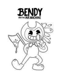 Free coloring pages from coloring printables. Bendy 2 Coloring Page Free Printable Coloring Pages For Kids
