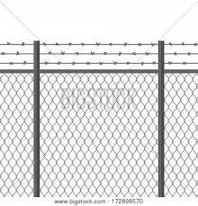 Steel construction 70 x 70 mm square tube with ground plate 360 x 360 x 8. Metal Fence Barbed Vector Photo Free Trial Bigstock