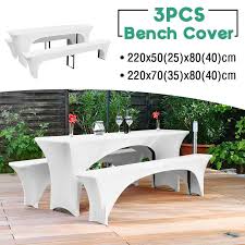 Khaki square patio table set cover. Buy 3 Piece Set Picnic Table And Bench Fitted Tablecloth Cover Spandex Stretch Tablecloth Wedding Party At Affordable Prices Free Shipping Real Reviews With Photos Joom
