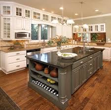 kitchen with natural stone countertops
