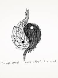 Yin And Yang Wings Yin Yang Tattoos Art Sketches Ying Yang Tattoo