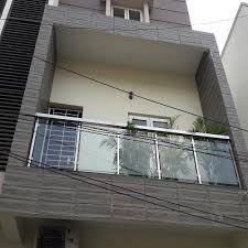 Balcony glass design in chennai. Stainless Steel Glass Silver Glass Balcony Railing Rs 1950 Square Feet Id 15486515555