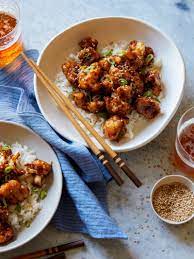Honey Garlic Cauliflower Over Steamed Rice Spoon Fork Bacon Recipe Vegetarian Recipes Dinner Cauliflower Recipes Honey Recipes
