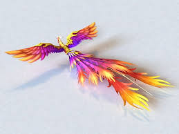 Colorful Phoenix Bird 3d Model Cadnav In 2020 3d Model Phoenix Bird Bird Art