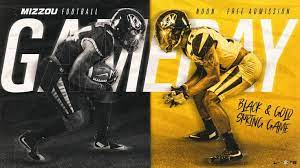 Mizzou Football Black Gold Spring Game Graphics On Behance Mizzou Football Spring Games Sports Graphic Design