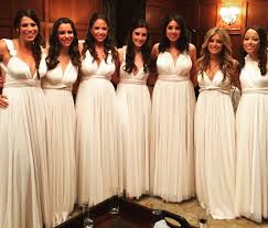 Ivory Twobirds Bridesmaid Dresses A Real Wedding Featuring Our Multiway Conver Ivory Bridesmaid Dresses Twobirds Bridesmaid Dresses White Bridesmaid Dresses