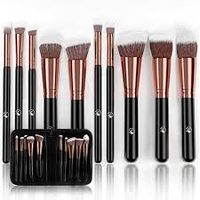 Magnifeko Professional Makeup Brushes Set With Case 10 Piece Kit Face Eyeshadow Makeup Brush Set Professional Makeup Brush Set Professional Makeup Brushes