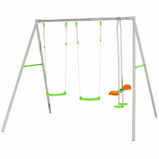 Trigano Balancoire Axion Louise 259x213x220 Cm Acier Portique Balancelle Mur De Soutenement Balancelle De Jardin Portique