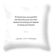 'nothing is built on stone; Jorge Luis Borges Quote 03 Typewriter Quote Minimal Modern Classy Sophisticated Art Prints Mixed Media By Studio Grafiikka
