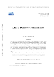 The initial configuration and expected performance of the detector.+ Pdf Lhcb Detector Performance