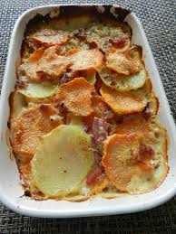 Gratin De Patate Douce Aux Lardons C Est Pas D La Tarte Gratin Patate Douce Gratin De Patate Patates
