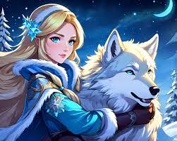 Rylai the Crystal Maiden with Aurora - DOTA 2 Game Wallpapers Gallery