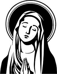 Virgin Mary Vector Illustration Stock Vector