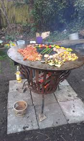 Diverses Von Der Feuerplatte Fire Pit Bbq Outdoor Camping Kitchen Backyard Fire