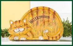 Led Solar Katze Willkommen Magnesin Deko Figur 36 22 Wohnen Dekoration Garten Terrasse Und Aussendekoration Dekoration Gartenfiguren Aussendekoration