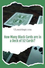 In many countries of the world, however, it is used alongside other traditional, often older, standard packs with different suit symbols and pack sizes. How Many Black Cards Are In A Deck Of 52 Cards Ulearnmagic Com