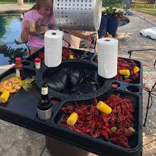 Crawfish Boil Table Top In 2020 Crawfish Crawfish Boil Shrimp And Lobster