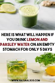 Here Is What Will Happen If You Drink Lemon And Parsley Water On An Empty Stomach For Only 5 D Detox Drinks Smoothies Natural Detox Drinks Healthy Drinks Detox