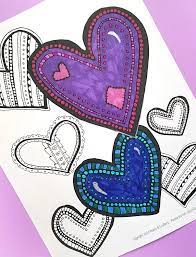 On this page, you'll find a huge range of free printable pictures to download and color in, from simple heart outlines to detailed drawings for older children and adults. Heart Coloring Page A Free Printable Coloring Page For Adults