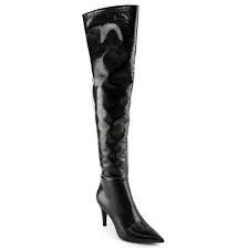 MIGATO Μαύρη snakeskin μπότα πάνω από το γόνατο CR7138-L14 < Γυναικείες  Μπότες - Γυναικεία Παπούτσια | MIGATO