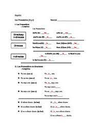 Examples + exercises for practice. Spanish Direct And Indirect Object Pronoun Worksheet Indirect Object Pronouns Spanish Object Pronouns Pronoun Worksheets