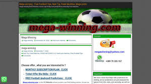Maybe you would like to learn more about one of these? Mega Winning Free Football Tips Best Tip Fixed Matches Mega Picks Mega Winning Fixed Matches Soccer Tips Today Sure Predictions Every Day Free Matches