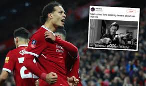 Enjoy the match between manchester united and liverpool, taking place at england on may 1st, 2021, 3:00 pm. Virgil Van Dijk Goal Causes Liverpool Fans To Troll Man Utd On Twitter Football Sport Express Co Uk