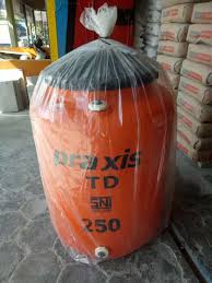 Tangki air penguin plastik (general). Tandon Air Toren Air Sni Praxis Td 250 L Warna Orange Perlengkapan Rumah 798656061