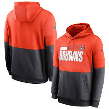Welcome to our cleveland browns merchandise page, featuring the largest selection of cleveland if you are looking for some fun cleveland browns fan gear of for some unique cleveland browns. Cleveland Browns Nike Sideline Impact Lockup Performance Pullover Hoodie Orange Charcoal