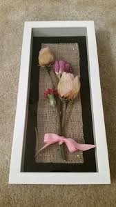 Shadow Box With Dried Flowers From Mom S Funeral Service Flower Shadow Box Flower Crafts How To Preserve Flowers