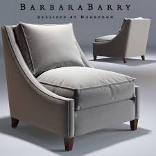 Barbara Barry Curved Back Lounge Armchair 3d Model Cgsouq Com Occasional Chairs Living Room Single Seater Sofa Armchair Furniture