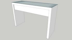 Malm dressing table white ikea. Ikea Malm Dressing Table 3d Warehouse