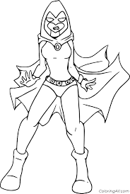 Teen titans go raven coloring pages are a fun way for kids of all ages to develop creativity, focus, motor skills and color recognition. Raven Is Surprised Coloring Page Coloringall
