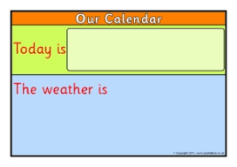 Classroom Calendar Display Resources Printables Ks1