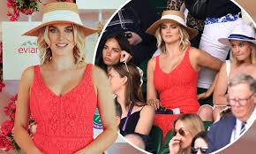 Taken during his pre season training at impact tennis academy preparing for the 2019 season we sit down with south african atp player lloyd harris and ask. Wimbledon 2019 Ashley James Stuns In A Scarlet Lace Dress At Day Two Of The Tennis Tournament Daily Mail Online