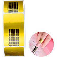 G2plus Nail Form Guide Stickers For Acrylic Nail Art Tips Gel Nail Polish Extensions 1 Roll 500 Pcs Gold Nail Art Hacks Acrylic Nail Art Nail Forms