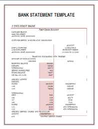 Bank Statement Templates 13 Free Word Excel Pdf Forms Credit Card Statement Statement Template Bank Statement