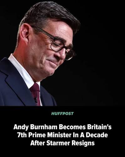 He succeeded Keir Starmer, on a day when Britain's political turbulence gave way, at least temporarily, to smooth choreography. Read more: https://www.huffpost.com/entry/andy-burnham-becomes-uk-prime-minister_n_6a5e066fe4b0252a18ddd208?ncid_tag ...