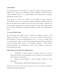 Concept papers describe the purpose and projected outcomes of the project, and are delivered to give concrete examples of how you will assess your project. Doc Moden Social Change Sheriff Suleiman And Faith I Agbomakha Academia Edu