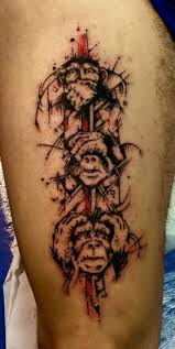 ничего не вижу ничего не слышу ничего не говорю тату Photo De Tatouage Singes De La Sagesse Categorie Style Divers Singes De La Sagesse Destructures Trois Singes De La Sagesse Singes De La Sagesse Tatouage