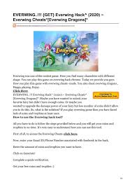For (var c = 0; Everwing Get Everwing Hack 2020 Everwing Cheats Everwing Dragons By Everwinghackfree Issuu