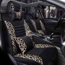 Beautiful And Charming Leopard Embroidery Style Universal Five Car Seat Cover Girly Car Seat Covers Car Seats Best Car Seat Covers