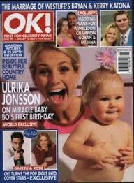 ‹ back to jonsson surname. Ulrika Jonsson Gareth Gates Joan Collins Vintage Ok Magazine Jan 2002 Ebay