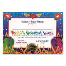 Beistle 5in. x 7in. Worlds Greatest Lover Certificate - 6 Pack | Michaels