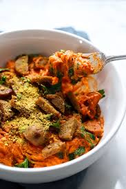 How do i know how many carbs in zucchini? Spaghetti Squash With Romesco Sauce Dietitian Debbie Dishes