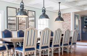 20 Nautical Home Decoration In The Dining Room Home Design Lover Nautical Dining Rooms Beach House Dining Room Blue Dining Room Furniture