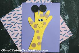 Giraffes can't dance by giles andreae one spotted giraffe by petr horacek a giraffe in the bath by mem fox. Paper Handprint Giraffe Zoo Inspired Kid Craft Idea
