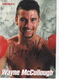 Wayne McCullough signed Browns Boxing BONUS Card with Seal from 12th set