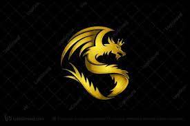 Golden Dragon Logo Dragon Tattoo Designs Logo Concept S Letter Logo
