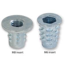 A closed end seals out elements and protects the threads on these inserts from debris. Threaded Metal Inserts For Wood Axminster Tools